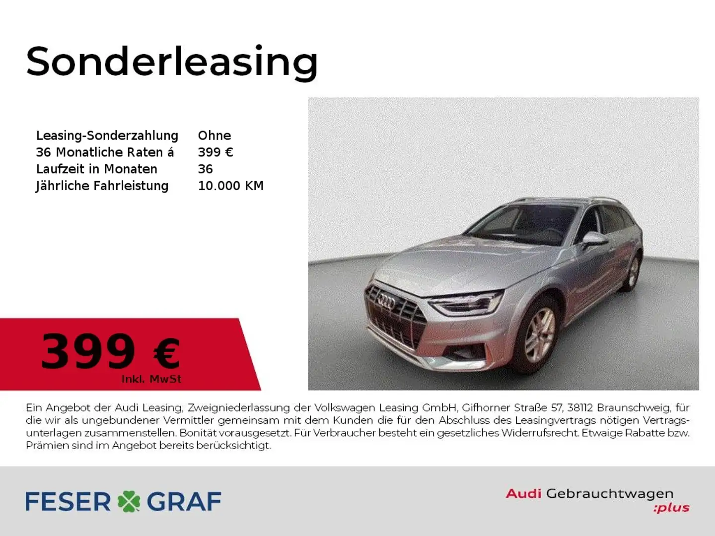 Audi A4 allroad quattro 40 TDI Stronic Matrix/AHK/Standh./ Silber - 1
