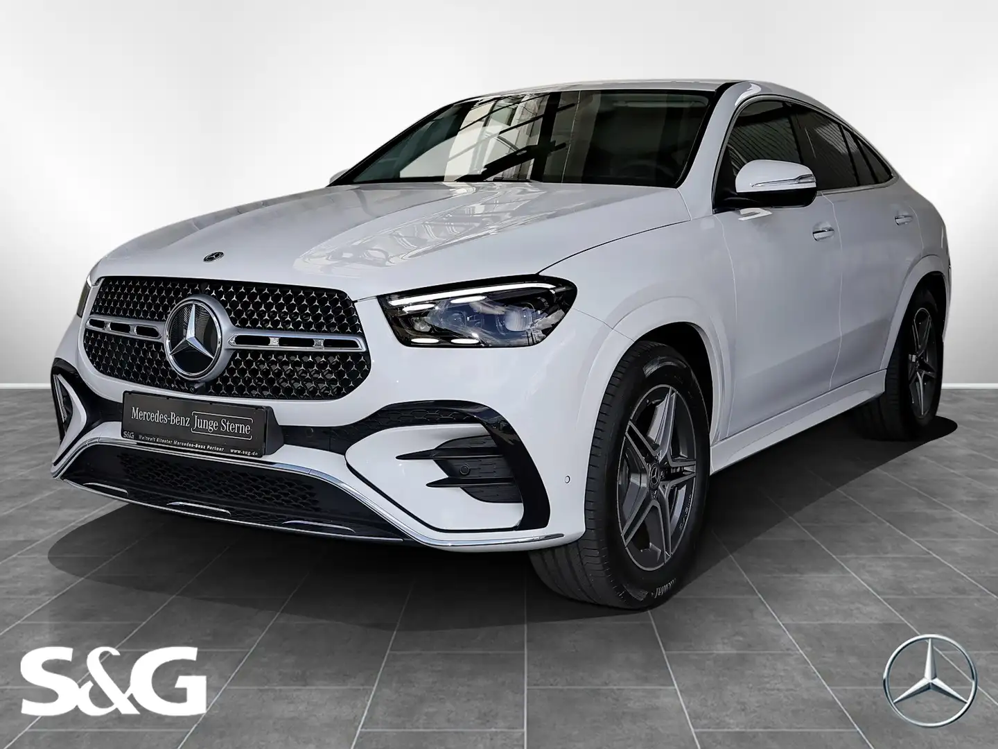 Mercedes-Benz GLE 300 d 4M Coupé AMG AHK+20"+360°+BURMESTER Weiß - 1
