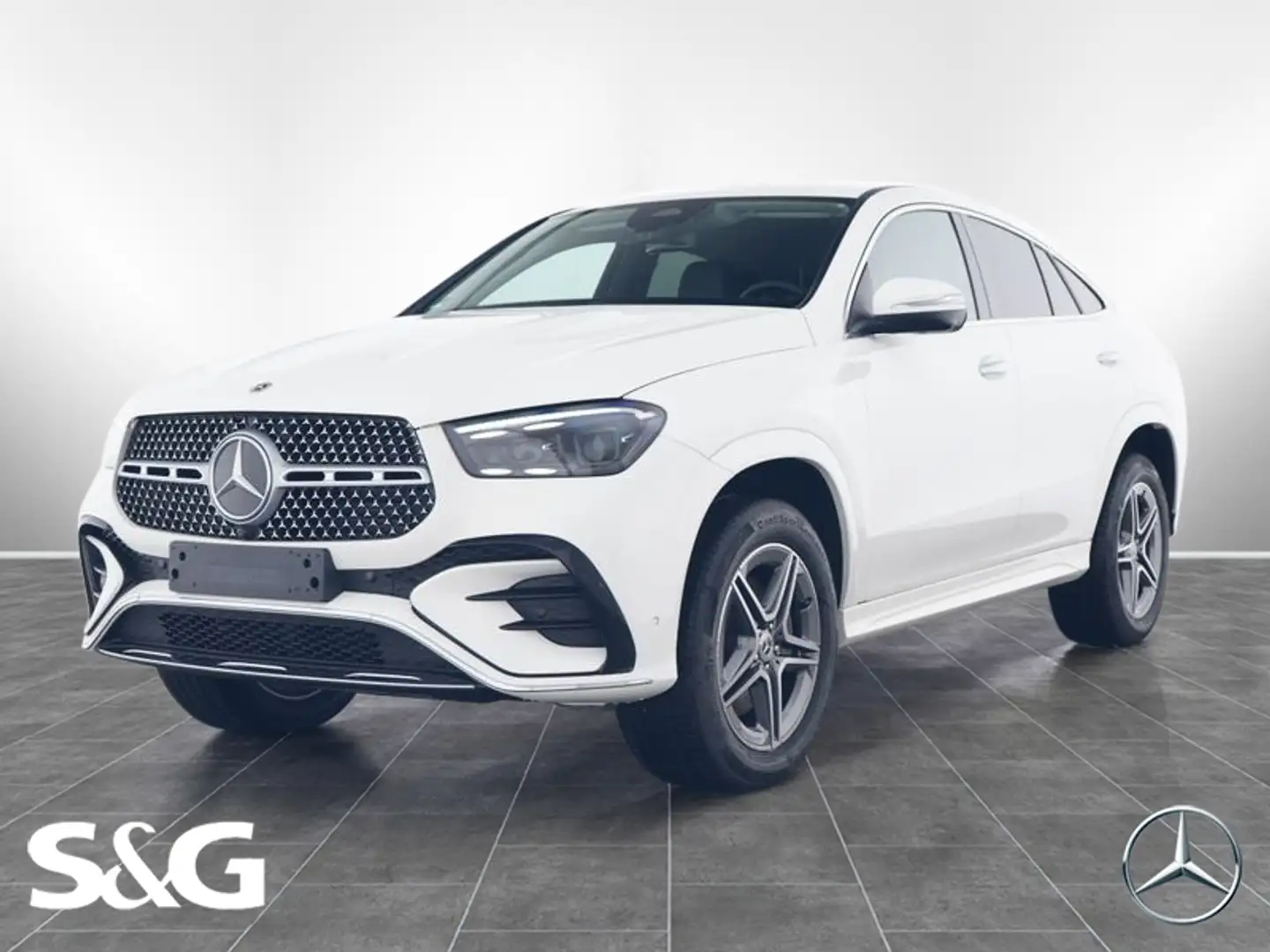 Mercedes-Benz GLE 300 d 4M Coupé AMG AHK+20"+360°+BURMESTER Alb - 1