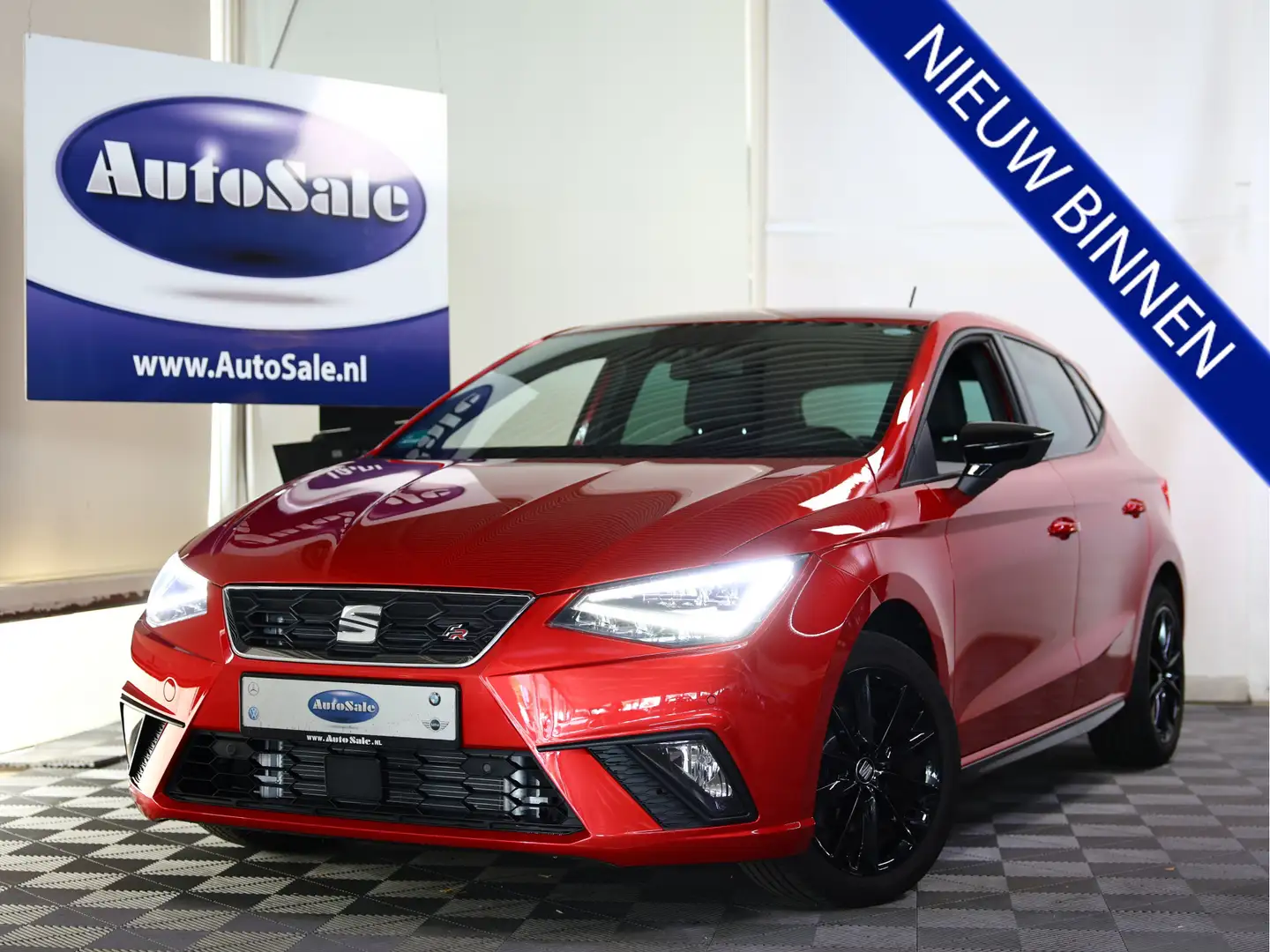 SEAT Ibiza 1.0 TSI FR Business Intense PDC VIRTUALC STOELVW C Rood - 1