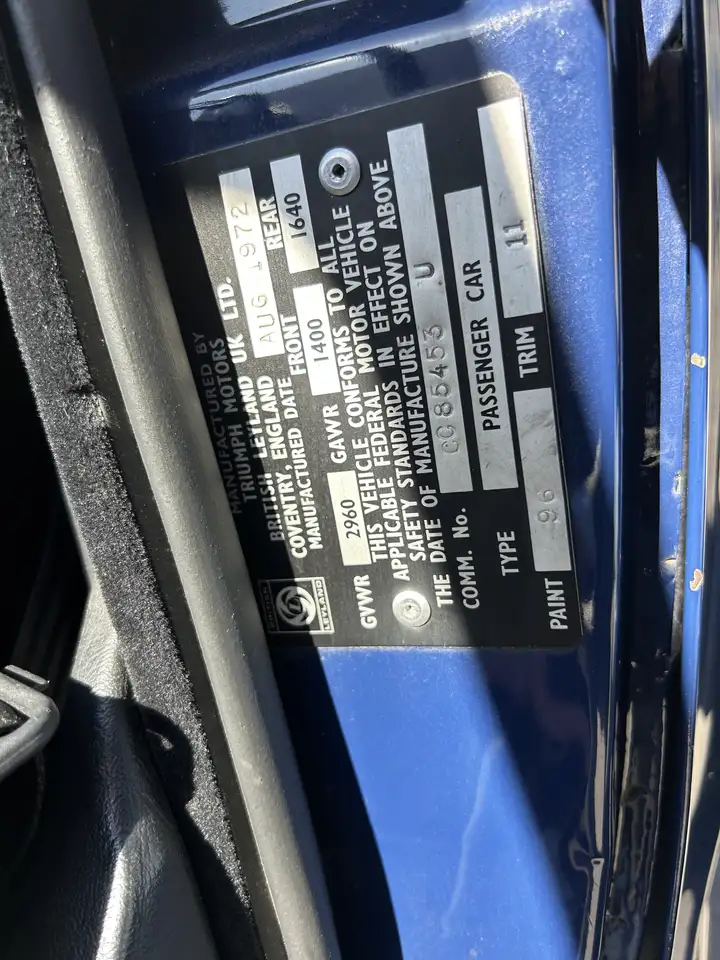 Triumph TR6 Matching / Restored / SU carbs / Electronic Ign, foto 11