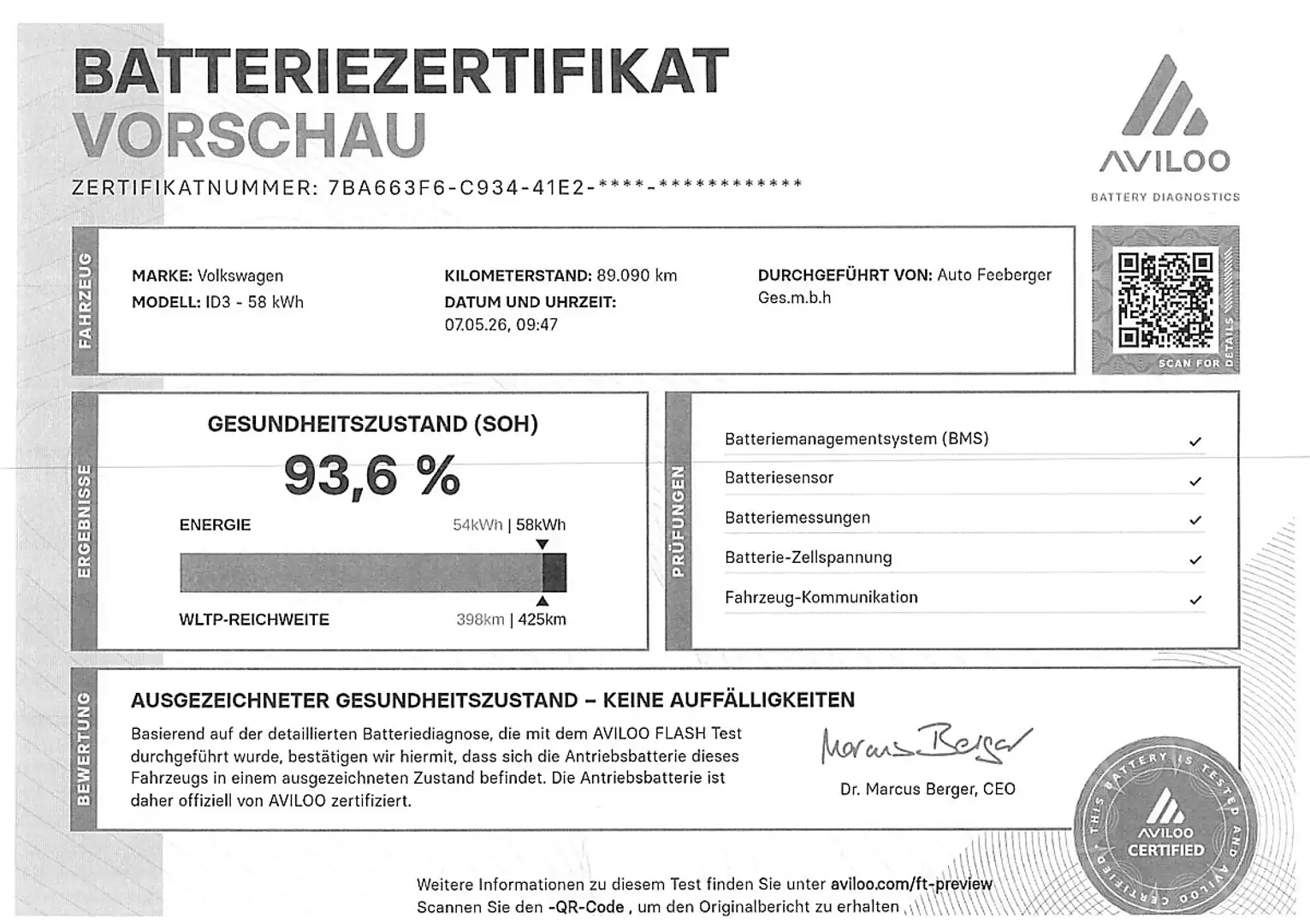 Volkswagen ID.3 ID. 3 pro Performance 58kWh Basis Weiß - 2