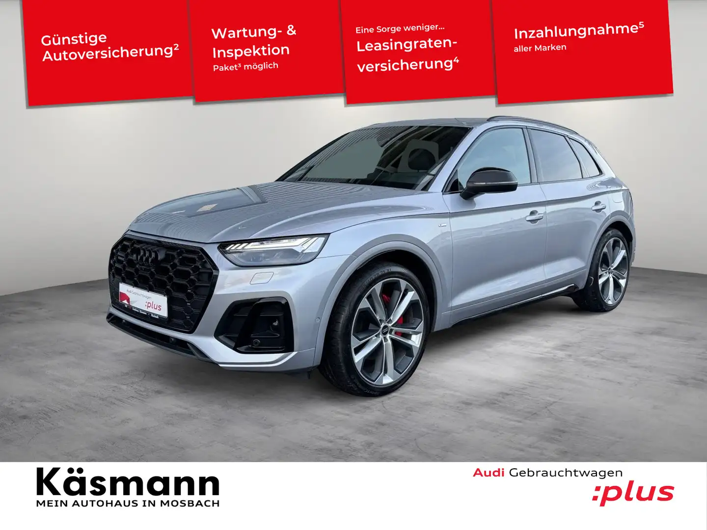 Audi Q5 S line 50TFSIe quattro MATRIX AHK LUFT KAM SH Schwarz - 1