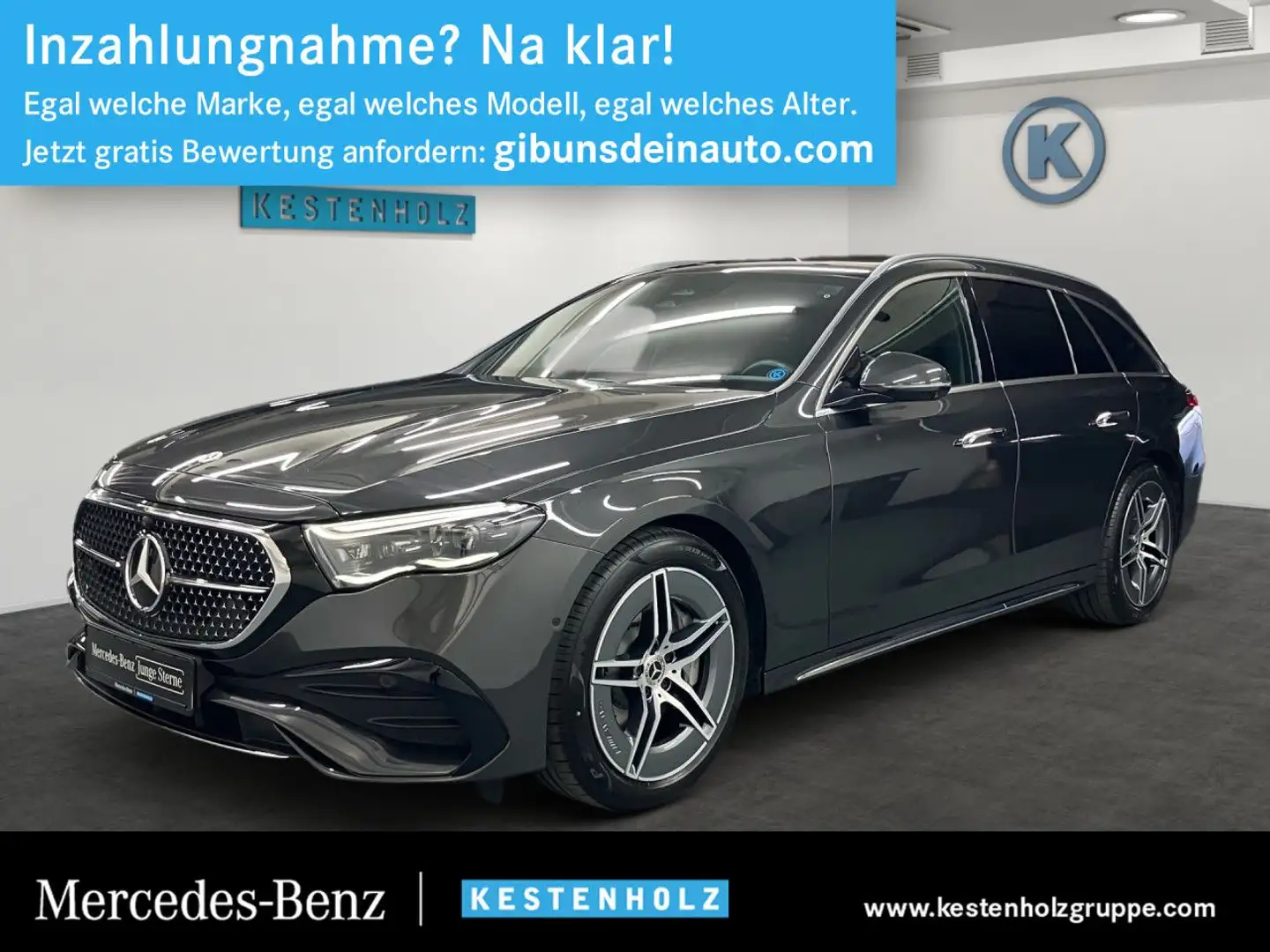 Mercedes-Benz E 200 T-Modell AMG+PANO+HEADUP+360°+DIGITALLGHT Gris - 1