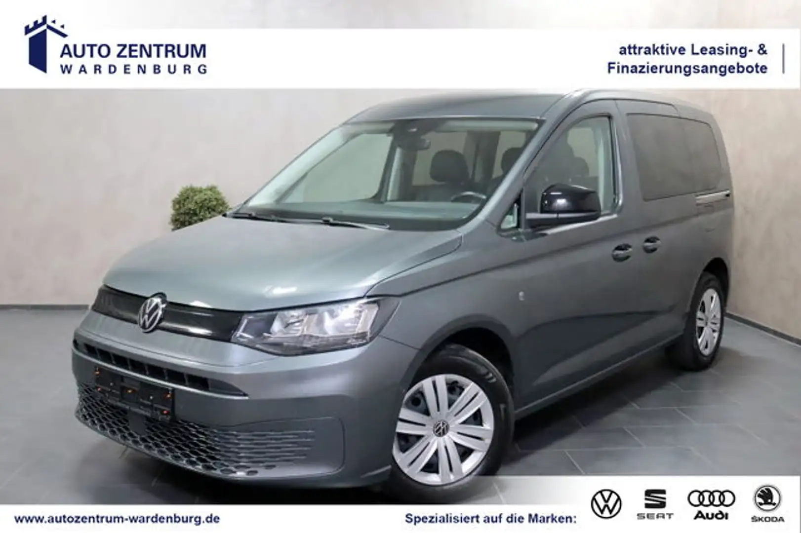 Volkswagen Caddy 2.0 TDI DSG AHK KAMERA LEDER NAVI SHZ PLA Grau - 1