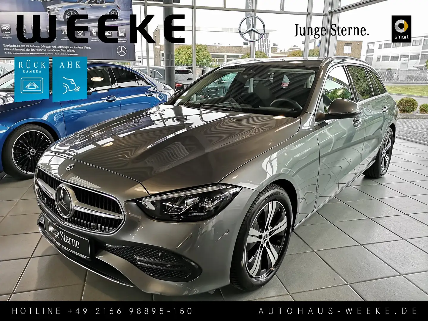 Mercedes-Benz C 180 T Avantgarde AHK+TOTWINKEL+ADVANCED-PAKET+ Grau - 1