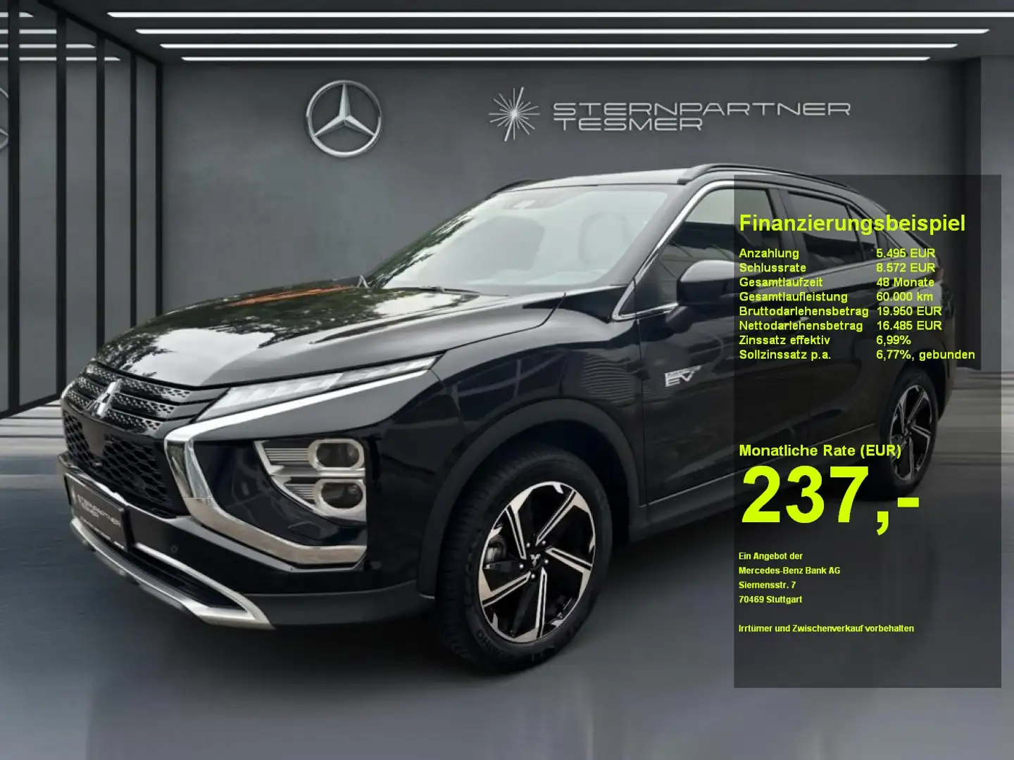 Mitsubishi Eclipse Cross Intro Edition Hybrid 4WD HuD+Sthzg Zwart - 1