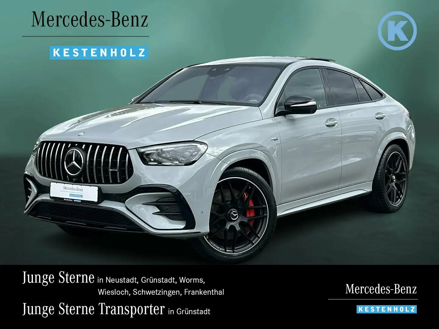 Mercedes-Benz GLE 53 AMG GLE 53 AMG 4M+ NIGHT+AHK+DISTR+PANO+SITZKL+BURME Grijs - 1