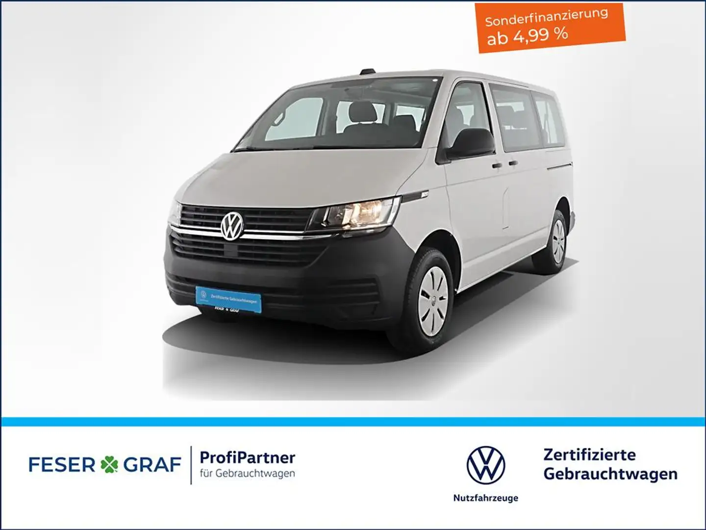 Volkswagen T6.1 Kombi 6.1 2.0TDI 2xSchiebetüre 2xKlimaanlage 8Sitz Wit - 1