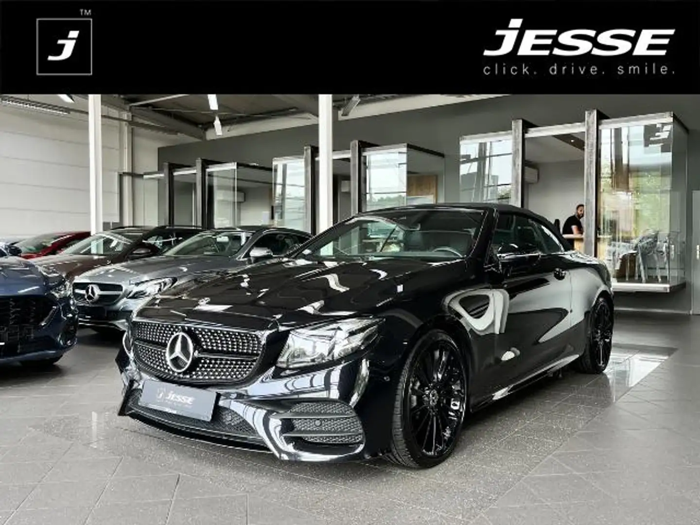 Mercedes-Benz E 200 AMG Widescreen Burmester Aircap RCam Nero - 1