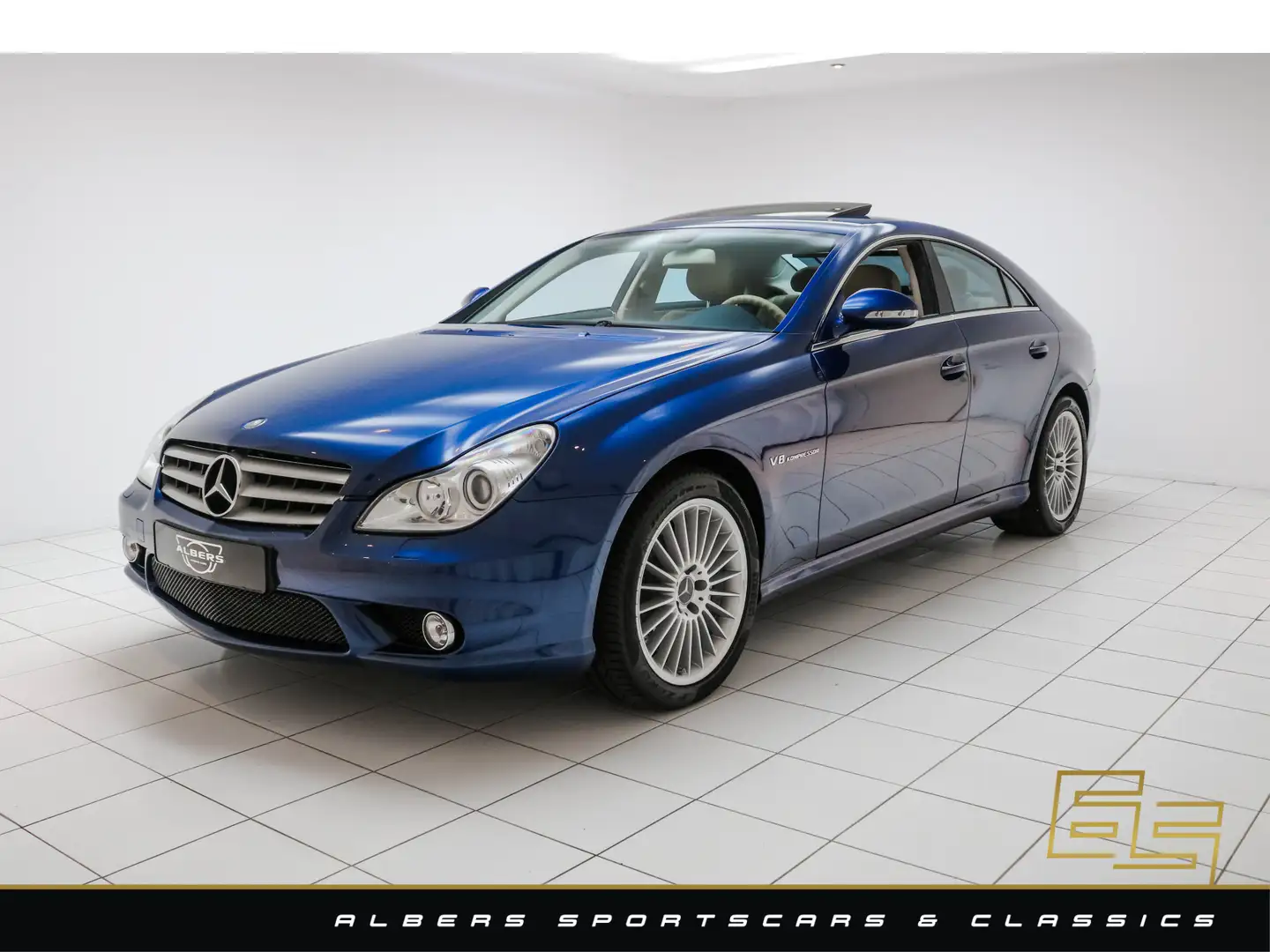 Mercedes-Benz CLS 55 AMG Sonderlackierung - German delivered - 1 owner - 48 Bleu - 1