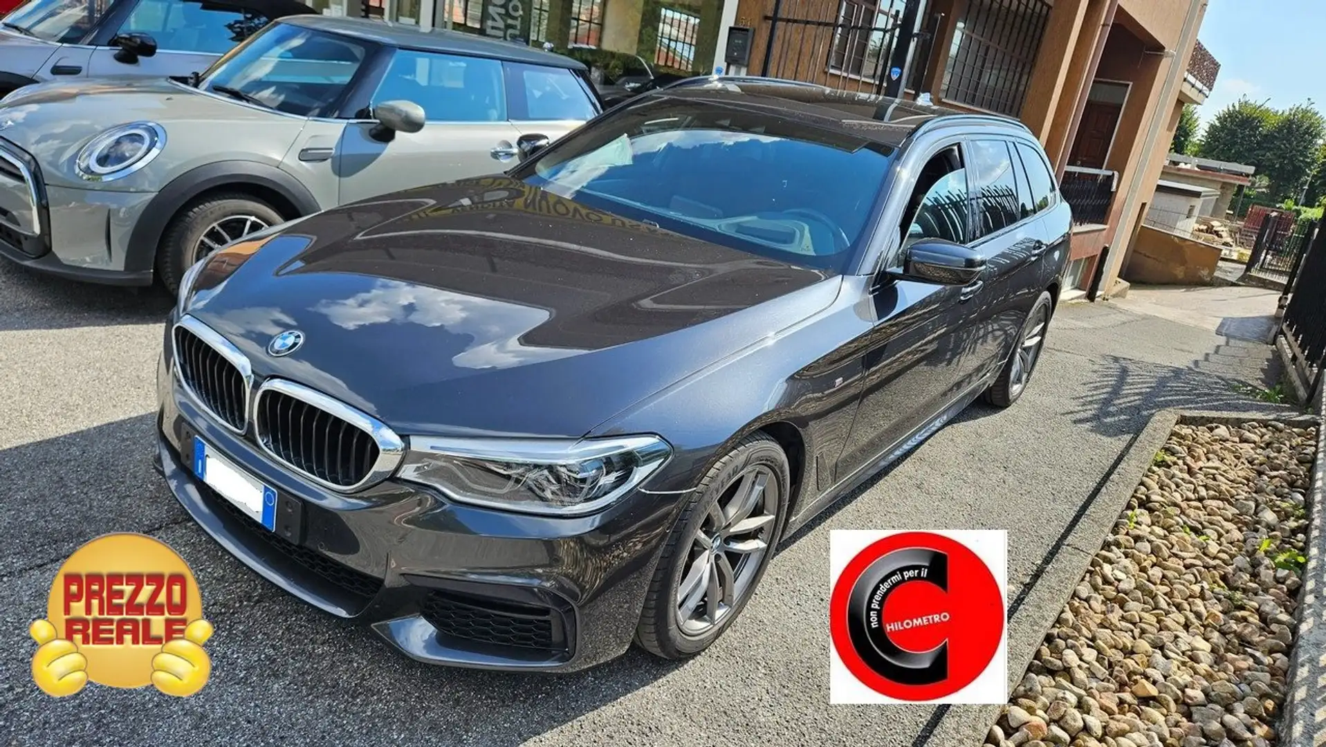 BMW 520 520d Touring Msport auto TETTO HEAD UP COMFORT ACC Gris - 2