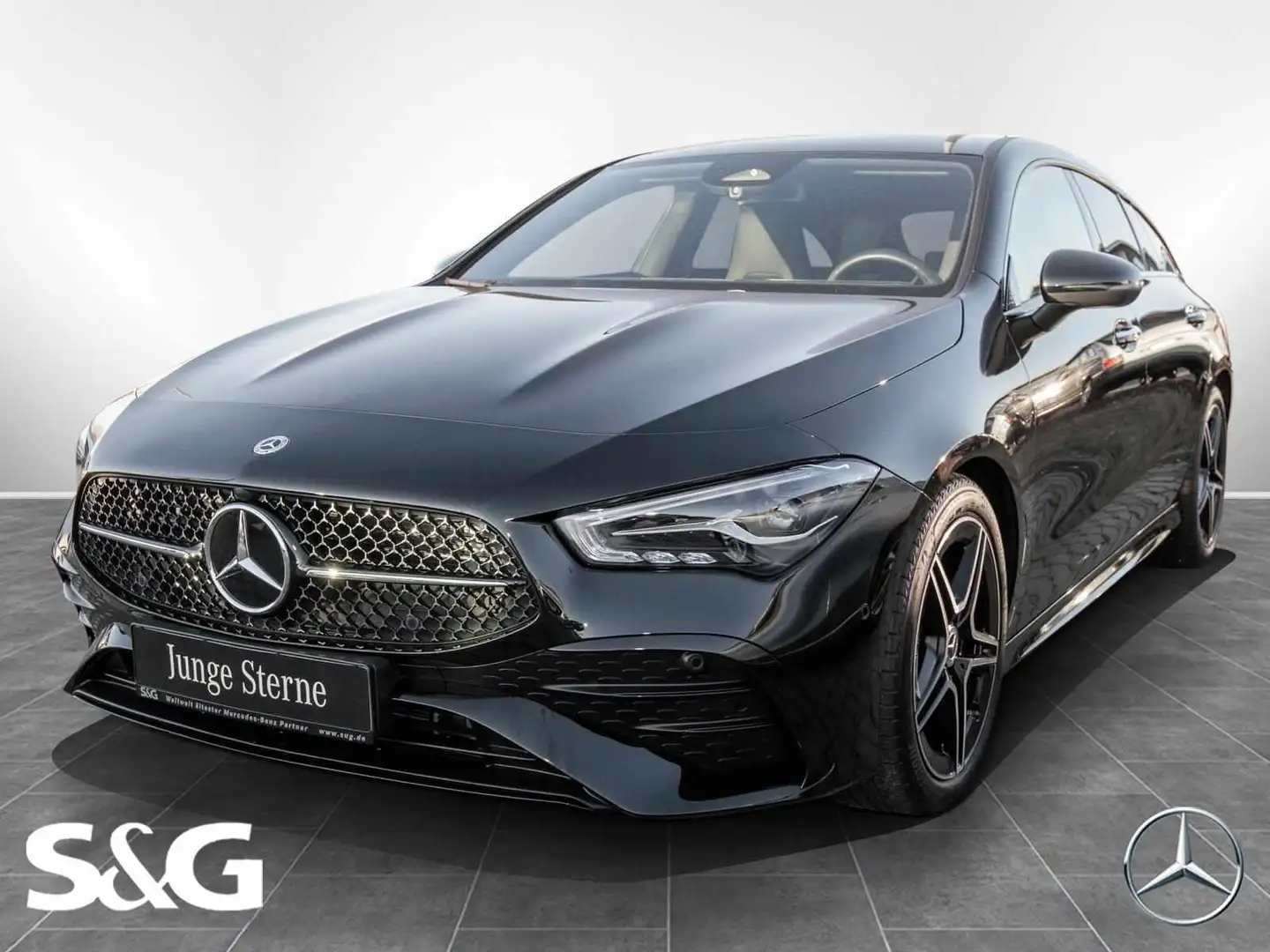 Mercedes-Benz CLA 200 AMG MBUX+RüKam+LED+18 Fekete - 1