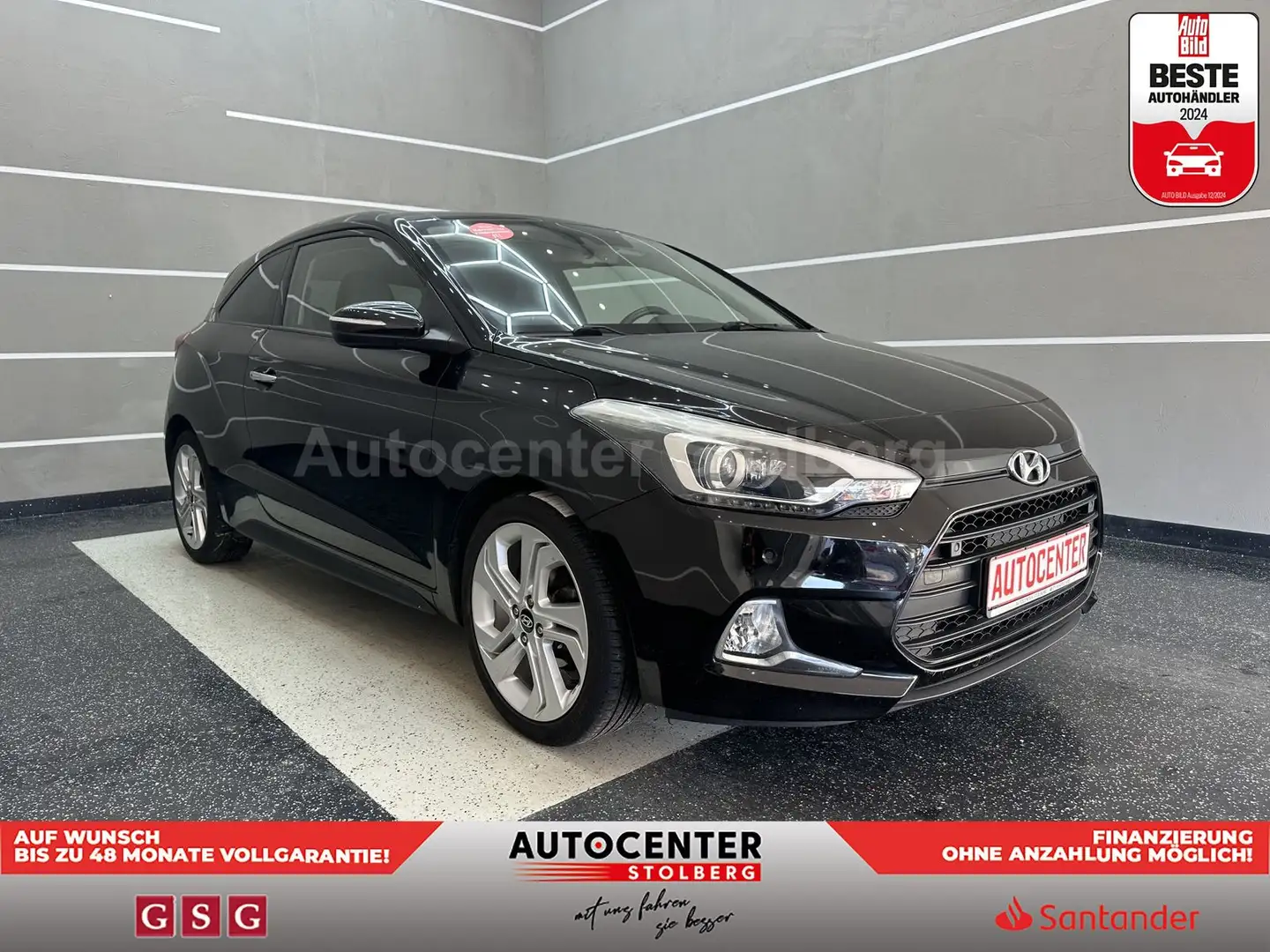 Hyundai i20 Style "1 HAND-LEDER-NAVI-SITZH-CAM-MULTI" Negru - 2