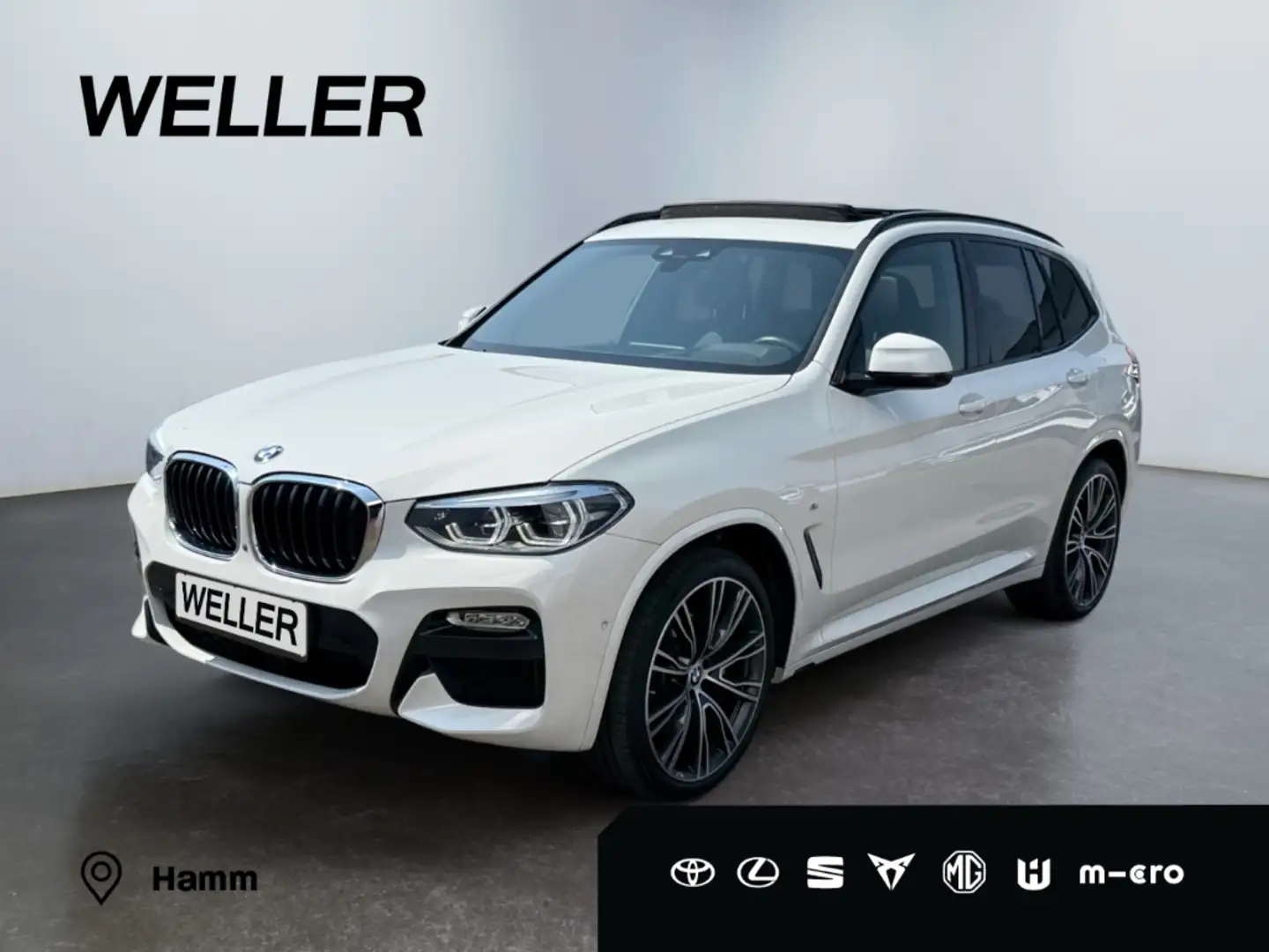 BMW X3 xDrive30d M Sport *AHK*21''*HUD*360*Pano*Leder* Weiß - 1