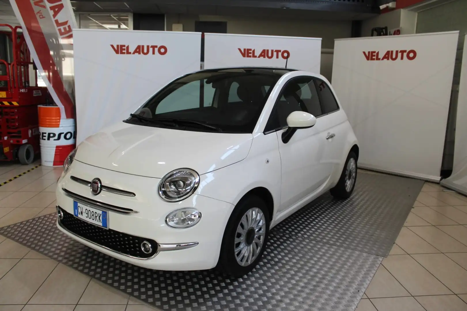 Fiat 500 1.0 Hybrid Dolcevita Weiß - 1