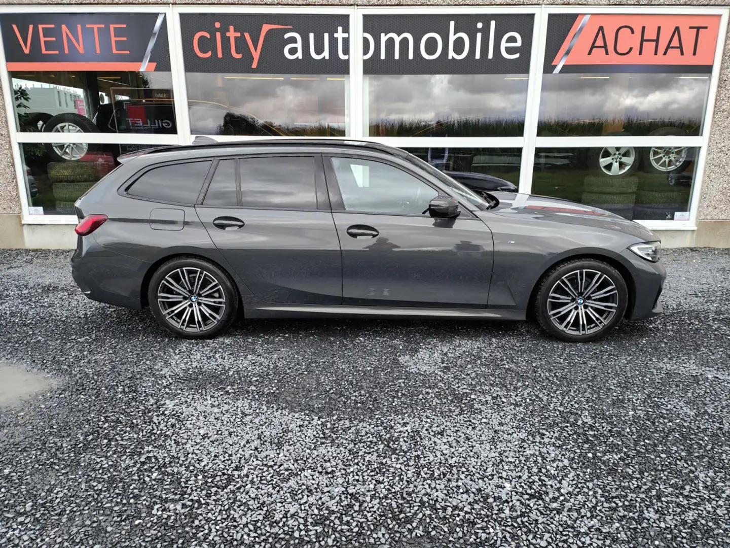 BMW 318 318iA PACK M CARPLAY GPS CUIR/ALCANTARA Gris - 2