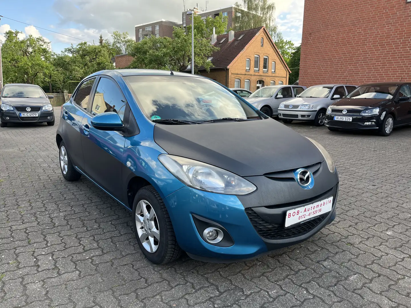 Mazda 2 1.3 MZR Active 1-Hand Klima Sitzheizung Euro-5 Modrá - 1