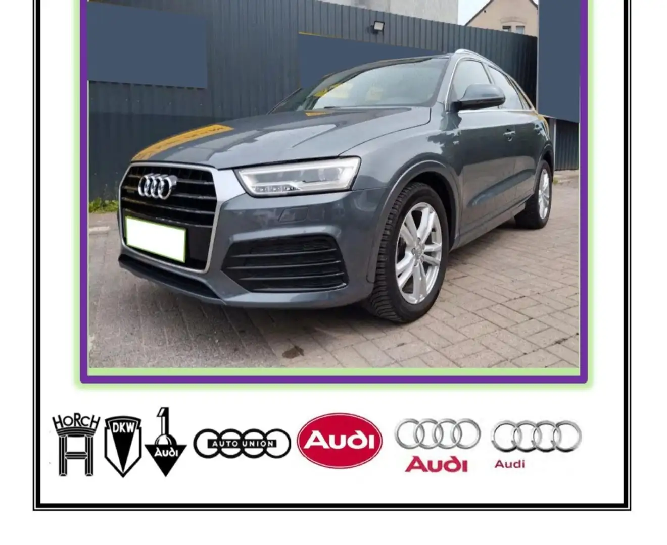 Audi Q3 2.0TDI Sport edition quattro S tronic 110kW Gris - 1