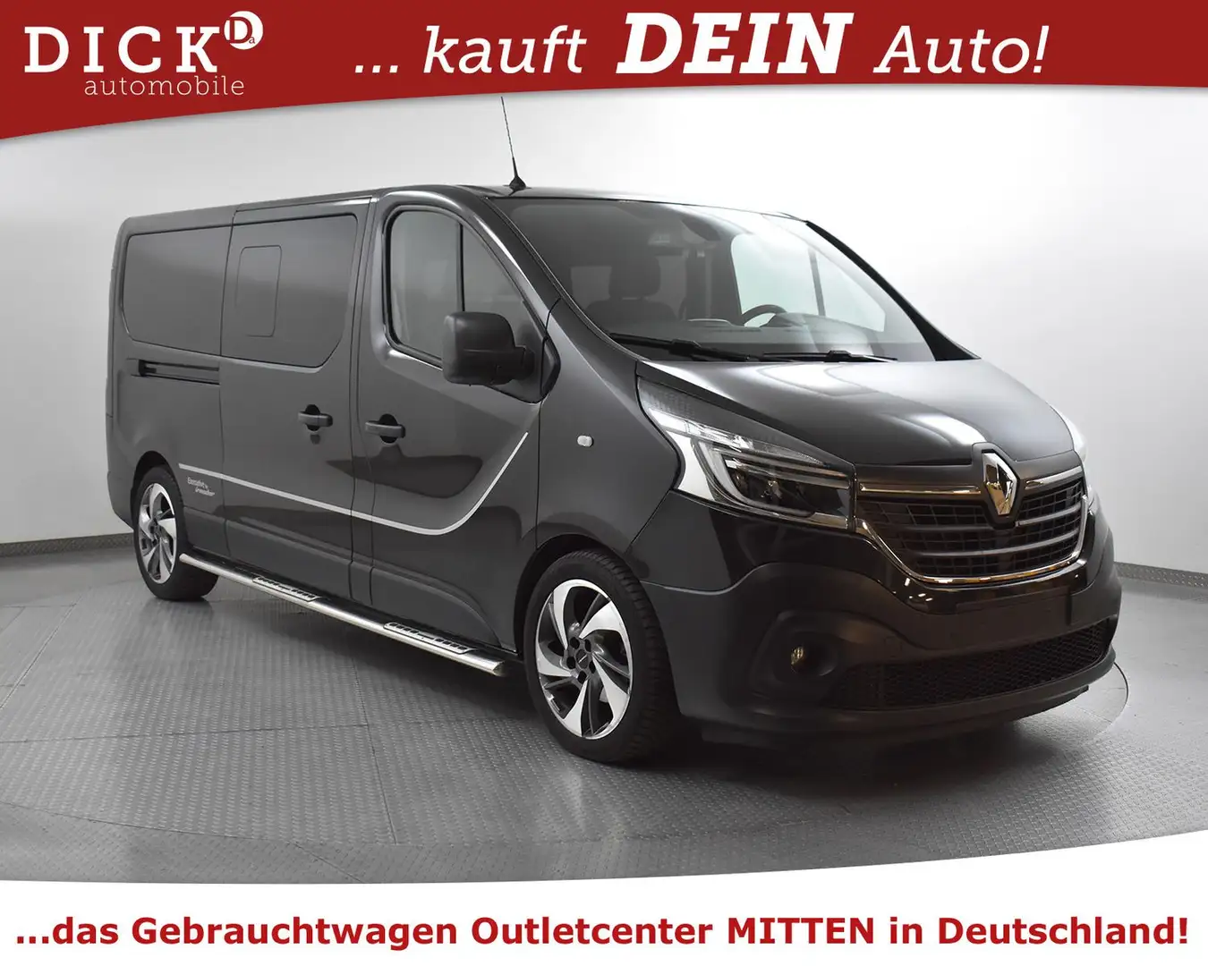 Renault Trafic Com 2.0d Aut L2 3,0t Life 7SI+NAV+LED+KAM Schwarz - 1