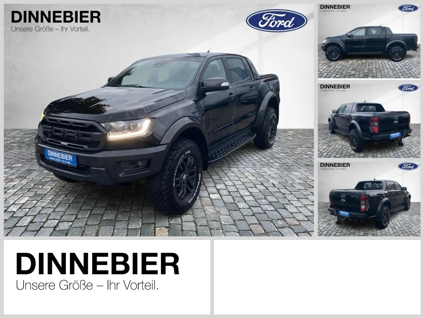 Ford Ranger DoKa 2.0 l EcoBlue Raptor 156 kW Standhzg. Schwarz - 1