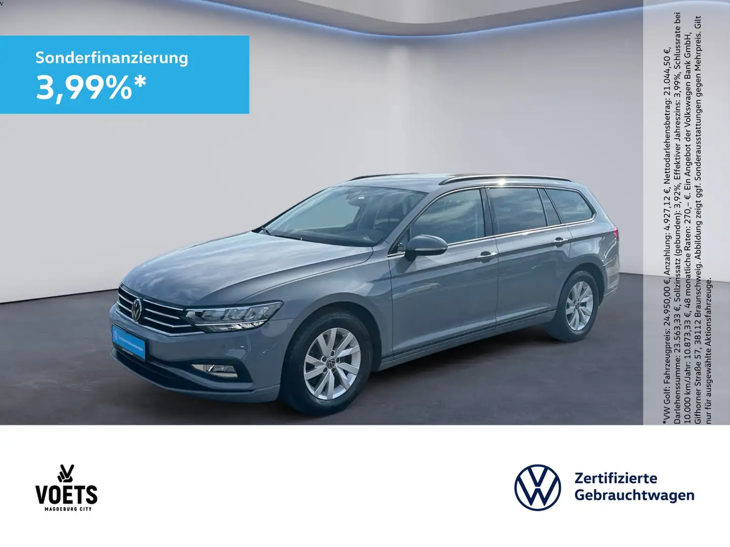 Volkswagen Passat Variant 2,0 TDI Conceptline DSG+NAVI+LED+KAM Gris - 1