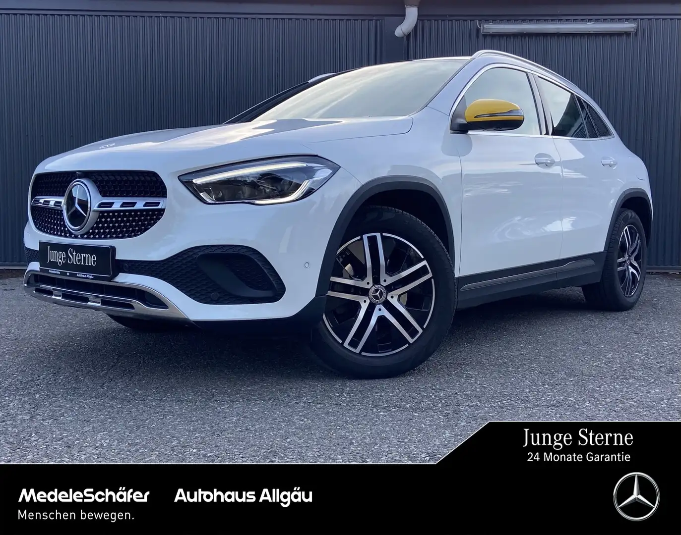 Mercedes-Benz GLA 200 GLA 200 d Progressive Distro AHK MLed Pano 360° Weiß - 1