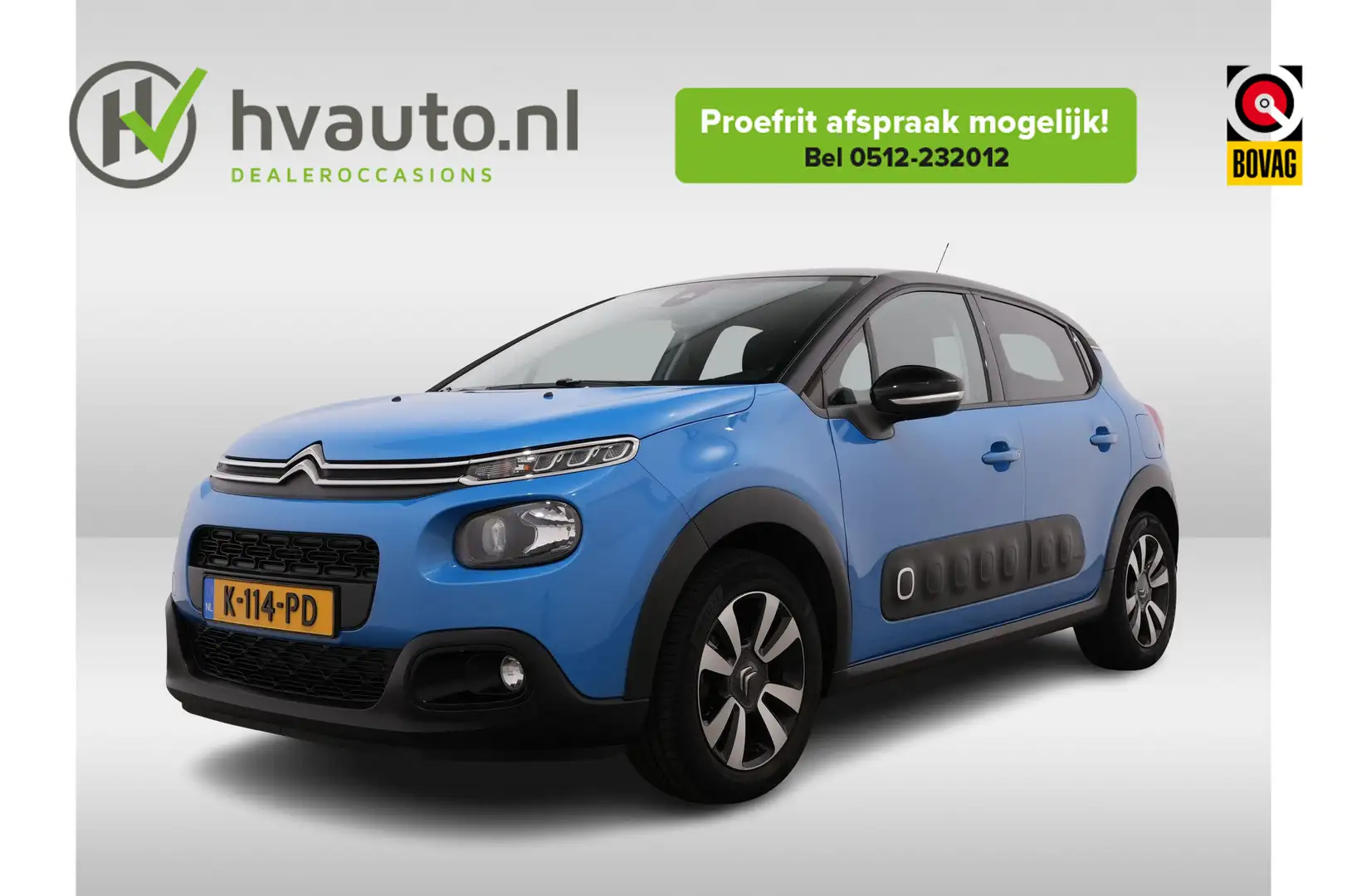 Citroen C3 1.2 PURETECH SHINE 111PK | Pack Navi | Camera | Cr Blauw - 1