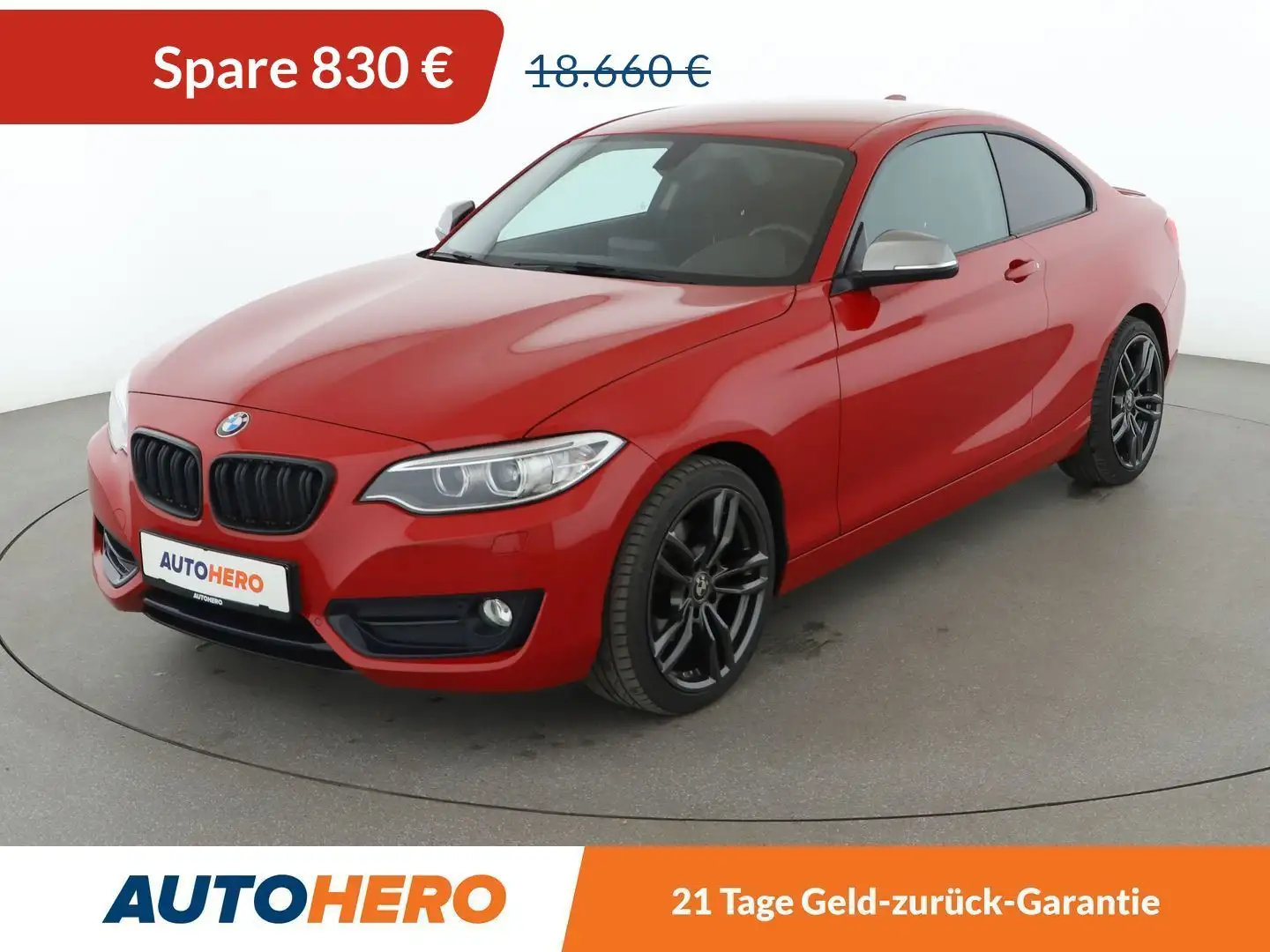 BMW 220 220d Aut.*NAVI*BI-XENON*TEMPO*PDC*SHZ* Rot - 1