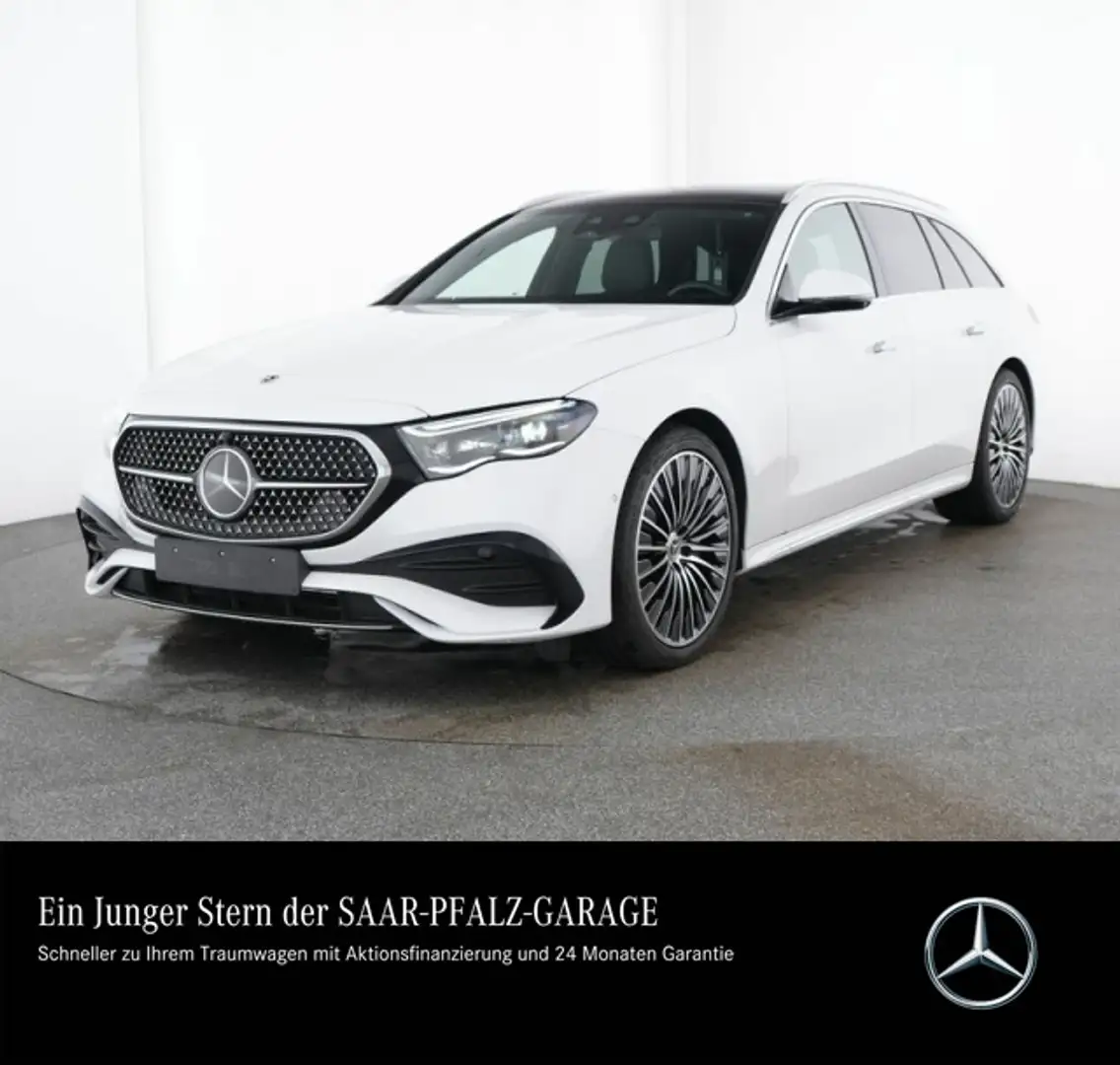 Mercedes-Benz E 450 E 450 d T 4M AMG*PANO*AHK*AMB*BURM-4D*DISTR*360° Weiß - 1