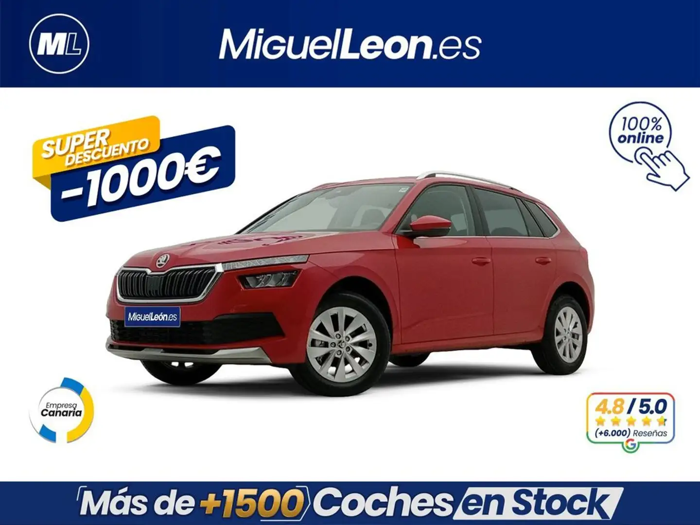 Skoda Kamiq 1.0 TSI 81kW (110CV) AMBITION Rouge - 1