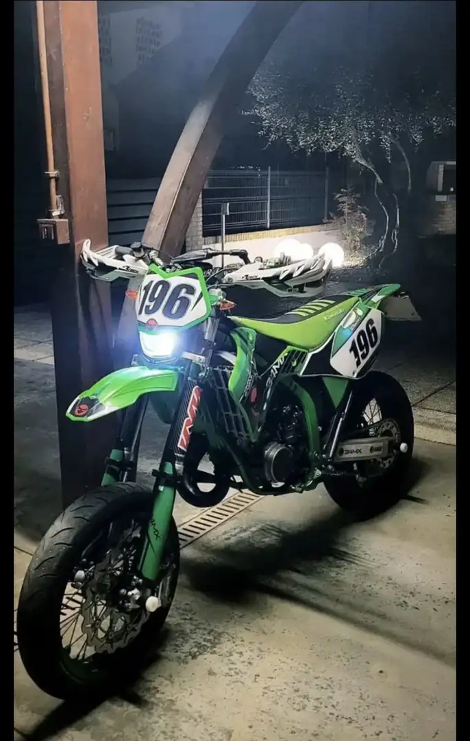 Kawasaki KX 125 supermotard Groen - 2