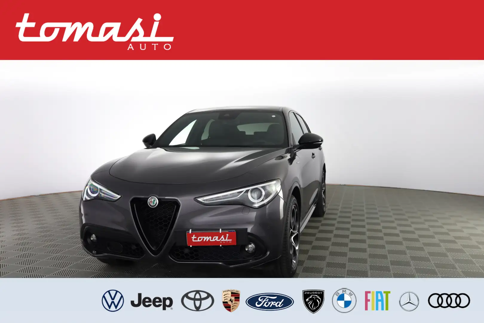 Alfa Romeo Stelvio Stelvio 2.2 Turbodiesel 210 CV AT8 Q4 Veloce Grigio - 1