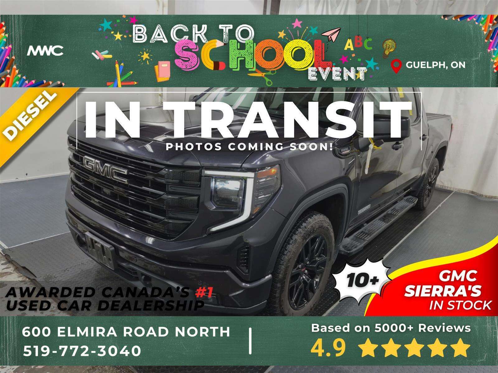 2024 GMC Sierra 1500 ELEVATION CREW CAB | 4X4 | 3.0 DIESEL | LTHR | ROO