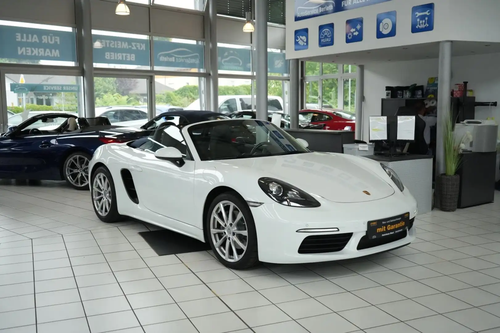 Porsche Boxster 718 1.Hand*MwSt aswb.*Top Zstd*Nur 20tkm Weiß - 1