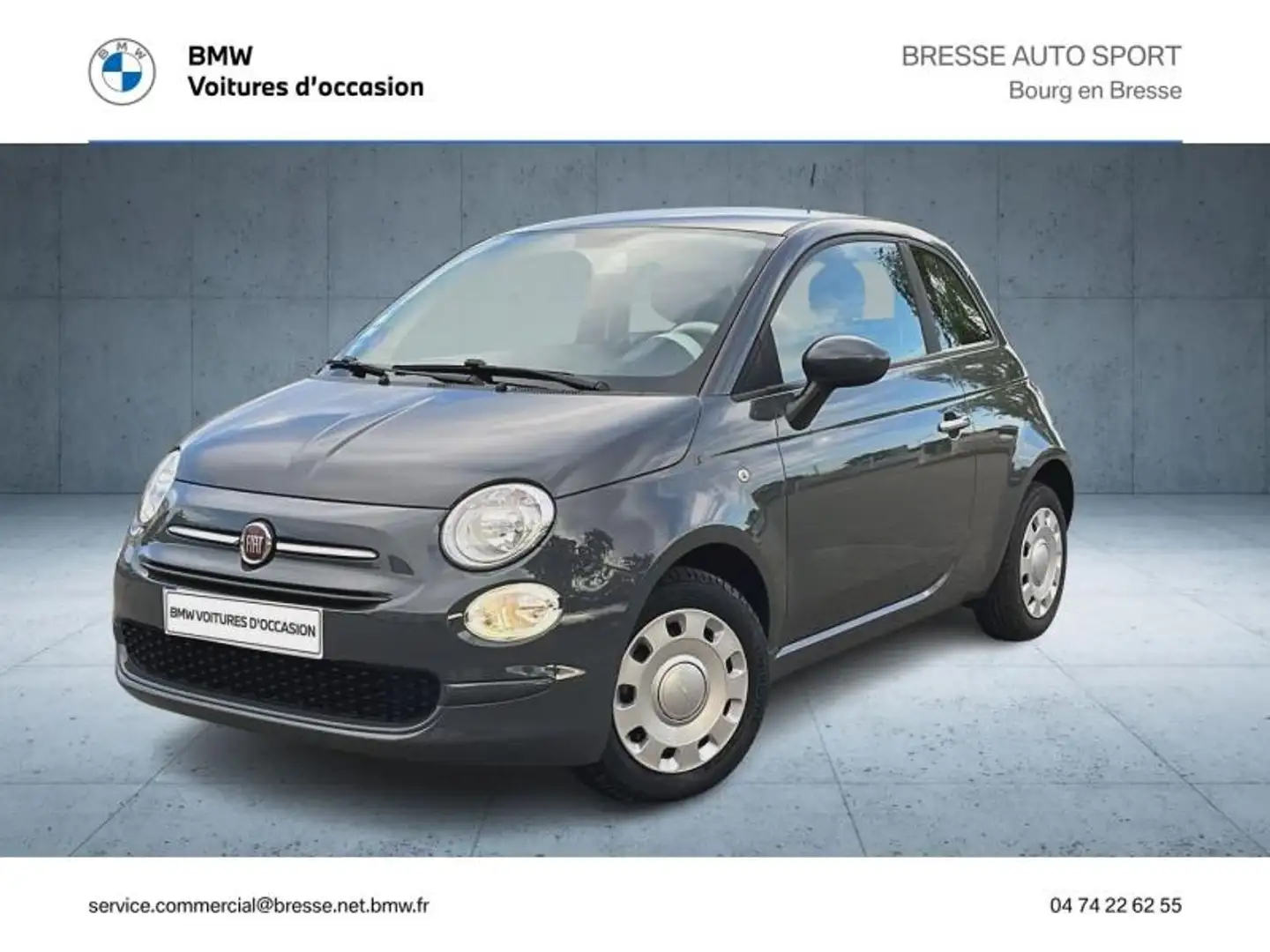 Fiat 500 1.0 70ch BSG S\u0026S Pop Grau - 1