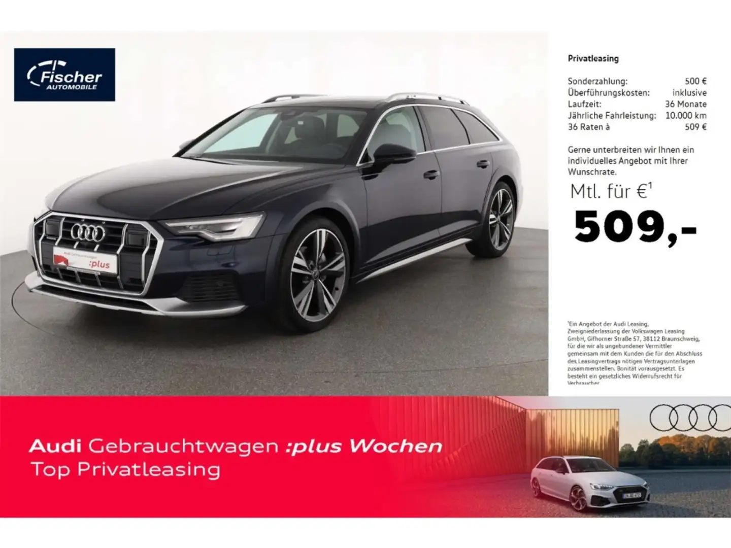 Audi A6 allroad 40 TDI quattro AHK/21''/P-Dach/360/HUD Blau - 1