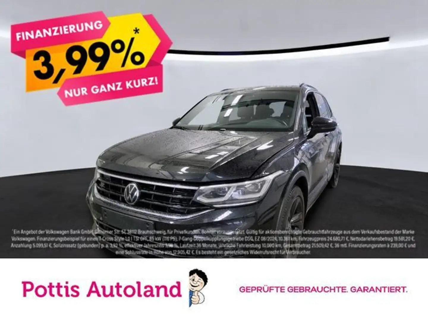 Volkswagen Tiguan 1.4 TSI eHybrid DSG R-LINE AHK KAMERA MAT Schwarz - 1