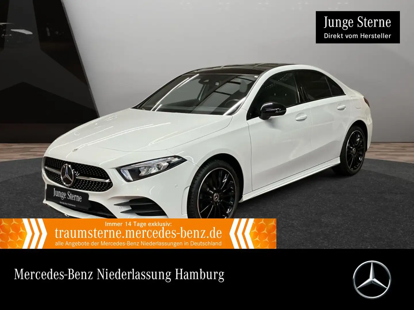 Mercedes-Benz A 250 e Lim AMG+NIGHT+PANO+LED+KAMERA+19"+8G Weiß - 1
