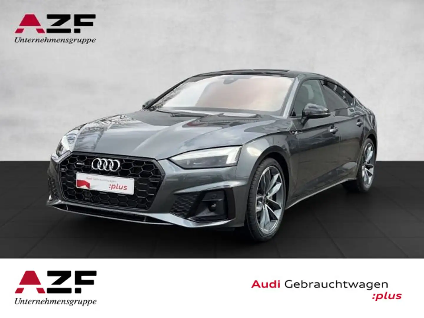 Audi A5 40 TDI qu. S-tronic S line NAVI+MAT Gris - 1