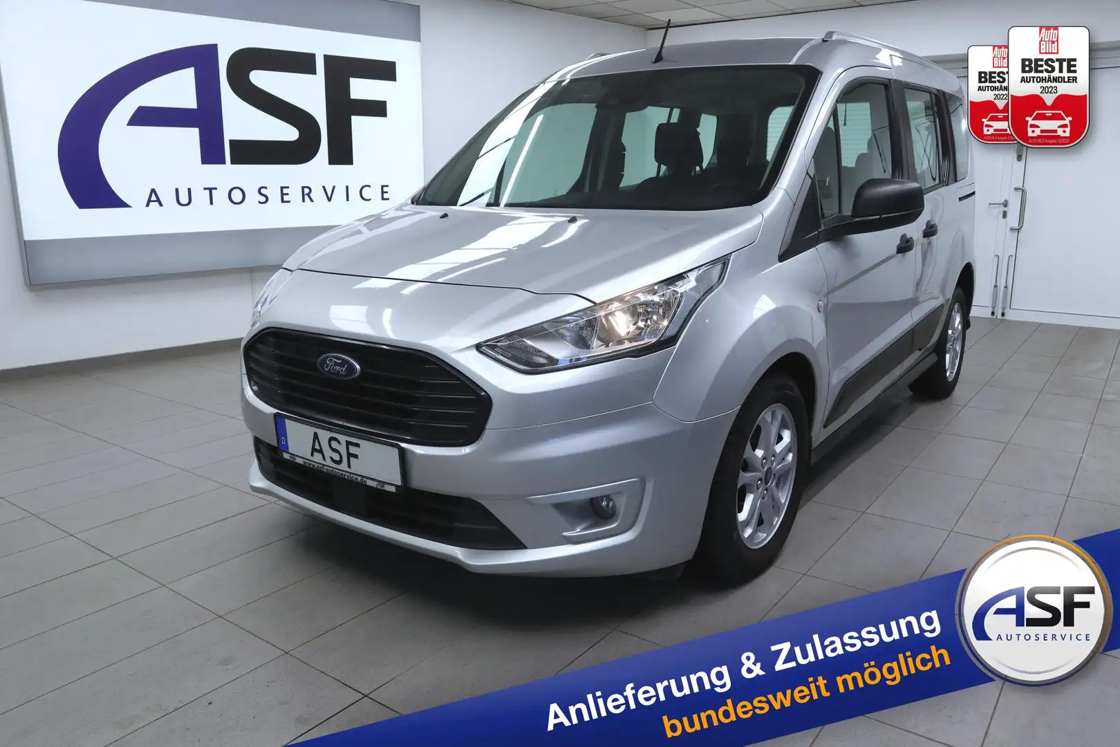 Ford Tourneo Connect Trend #Tempomat #Schilderkennung #Frontscheibe ... Stříbrná - 1