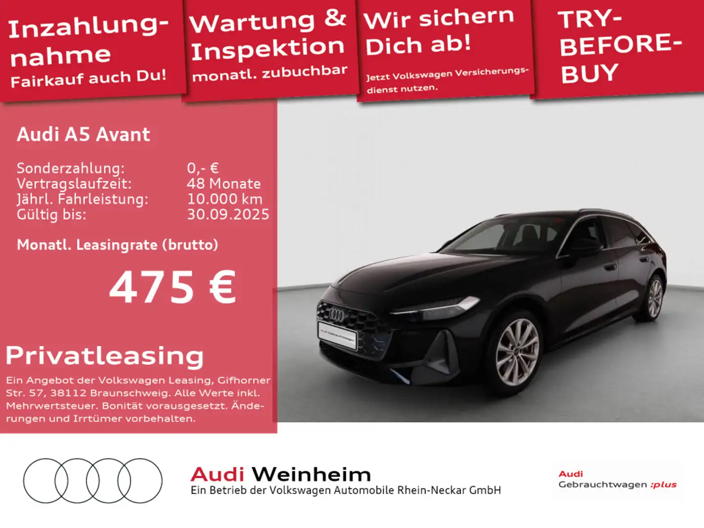 Audi A5 TFSI LED Navi AHK S-tronic GAR2029 uvm Schwarz - 1