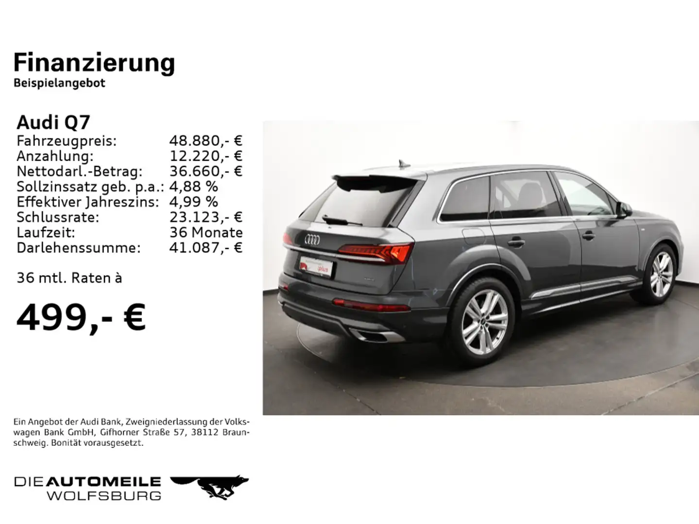 Audi Q7 45 3.0 TDI Tiptronic quattro Pano/LED/Tempo Gris - 2