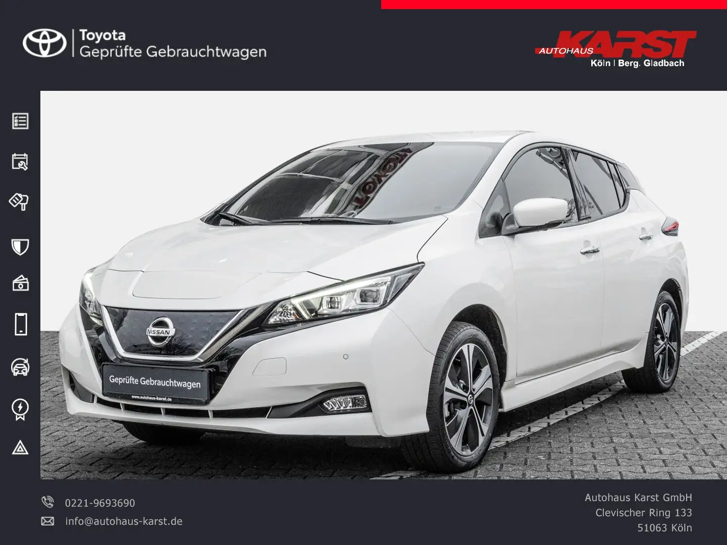 Nissan Leaf (ZE1) MY21 62kWh e+ N-CONNECTA Kamera PDC Blanco - 1