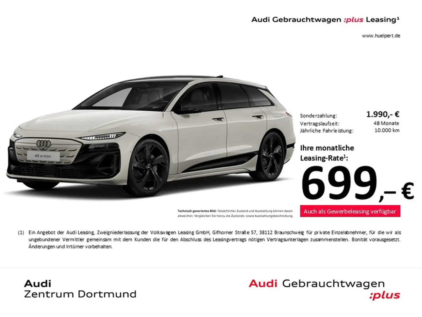 Audi A6 e-tron Avant quattro S LINE PANO B&O AHK LM21 Beige - 1