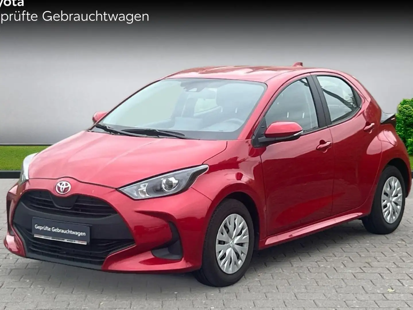 Toyota Yaris Comfort Klima 5-Gang 1,0 ltr. RFK Apple/Android Rood - 1
