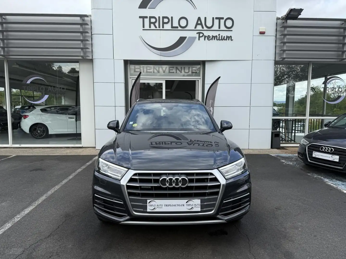Audi Q5 Quattro 2.0 TDI - 190 S-tronic Design Luxe SUIVI C Gris - 2