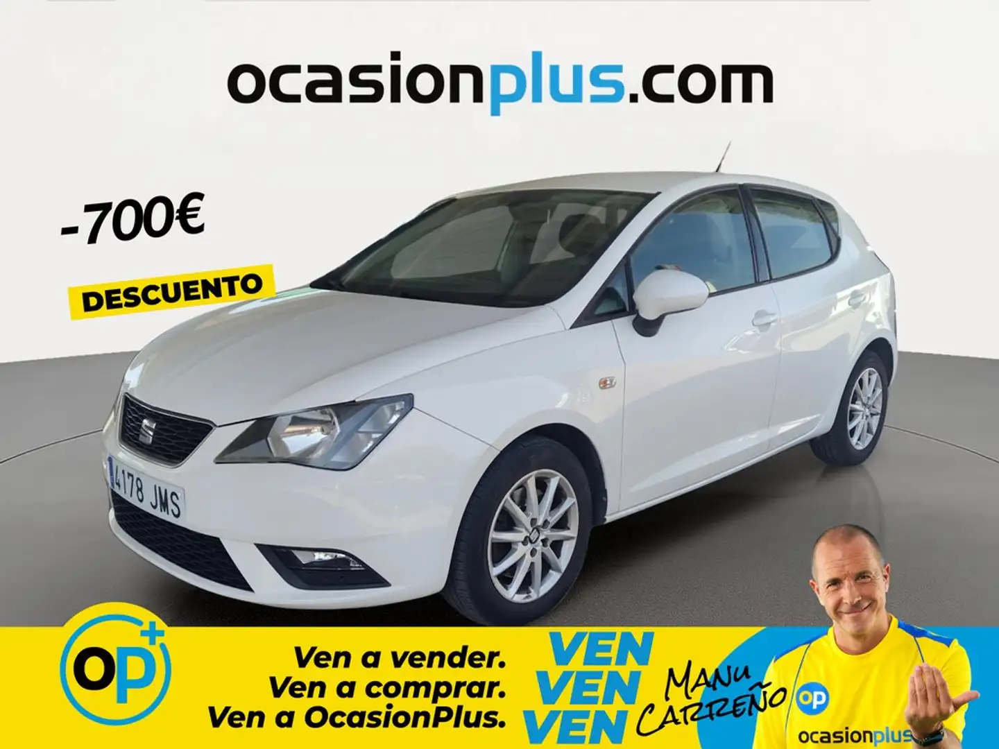 SEAT Ibiza 1.4TDI CR S&S Style 105 Blanco - 1