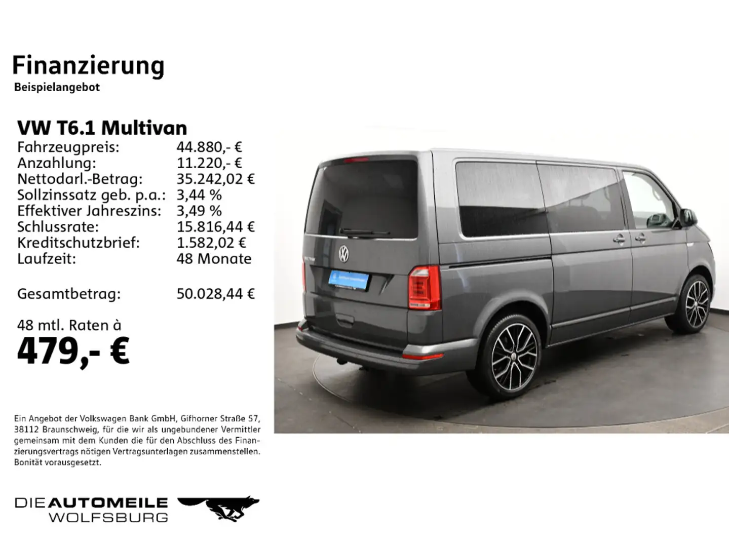 Volkswagen T6.1 Multivan 2.0 TDI DSG Highline Wasserzushzg/ Gris - 2