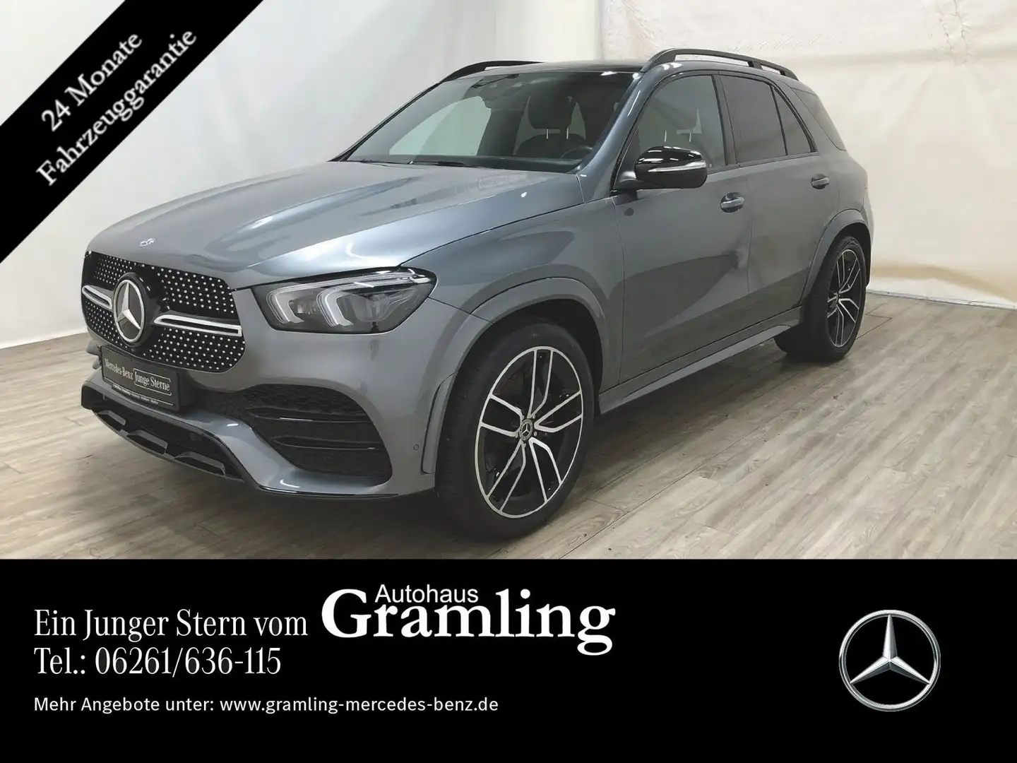 Mercedes-Benz GLE 400 d 4M AMG NIGHT*Pano*AHK*Distr*HUD*Standh Grau - 1